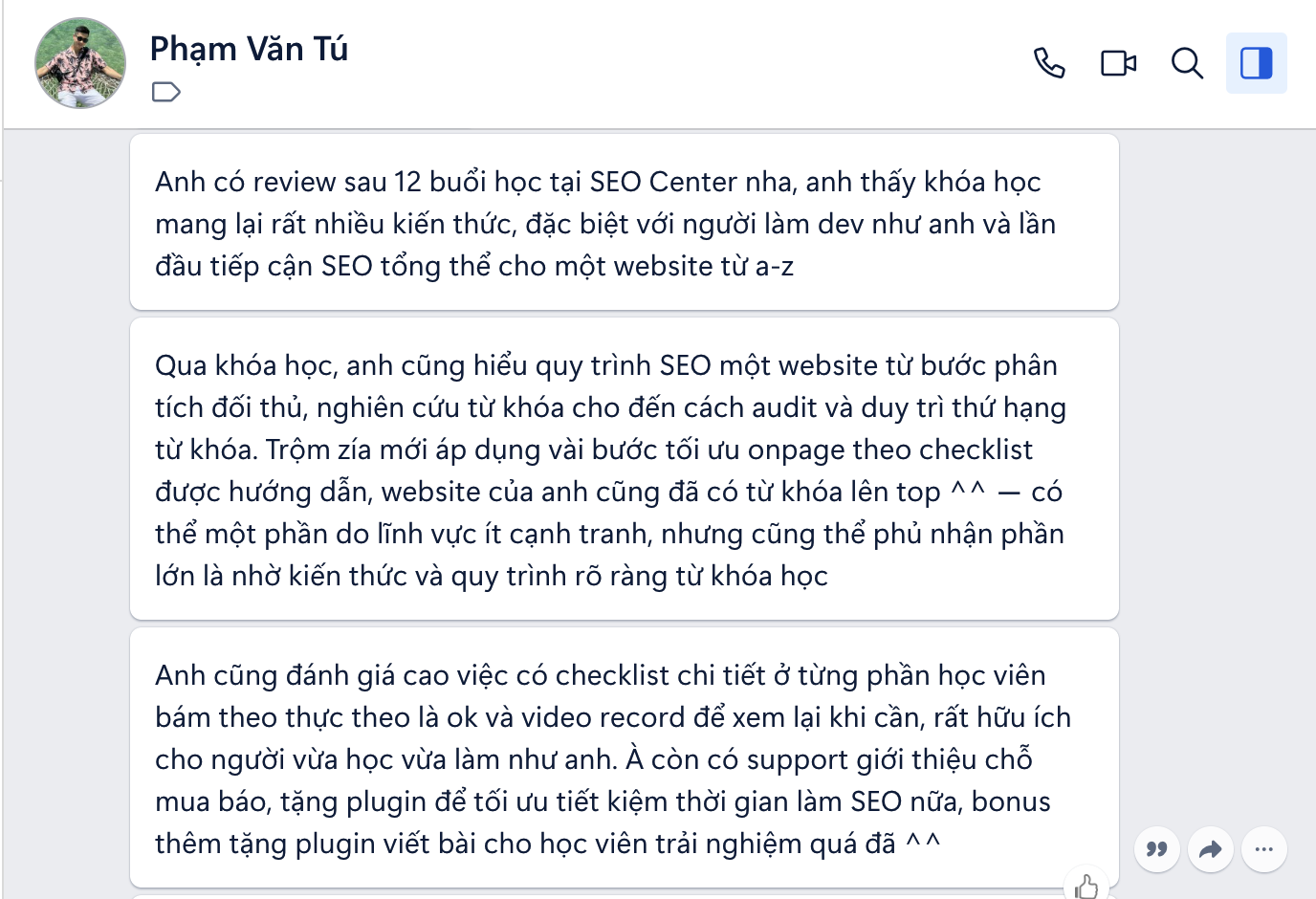 Kết quả học viên 13